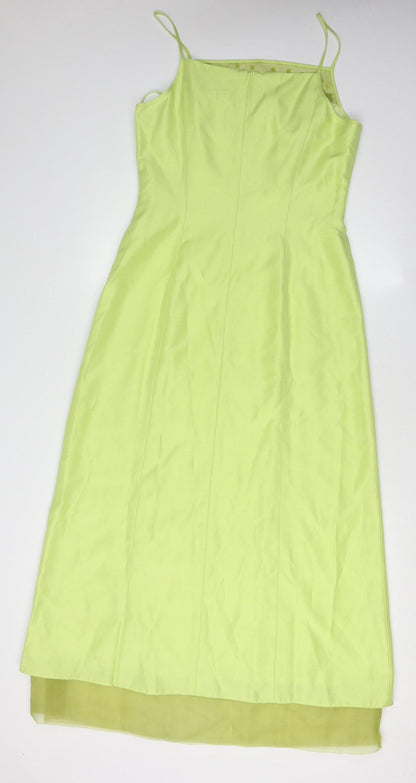 Vera Mont Women's Green Slip Dress, Size 10, Formal