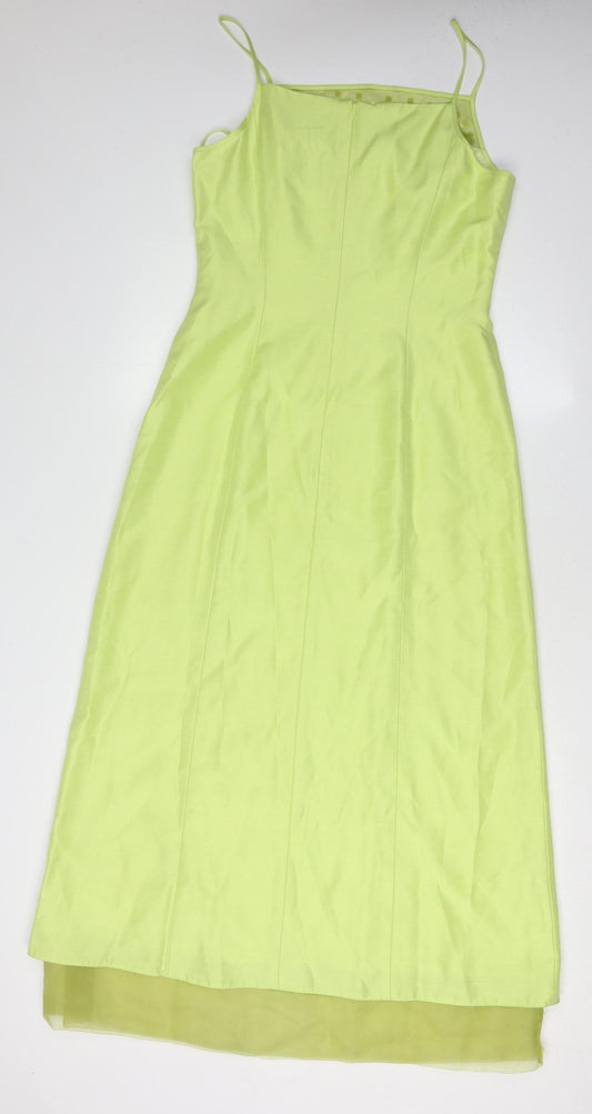 Vera Mont Women's Green Slip Dress, Size 10, Formal