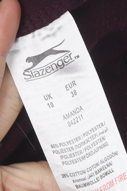 Womens UK Size 10 Slazenger Regular Fit Jogger Brown Trousers