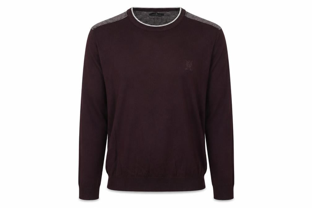 Mens UK Size L Jeff Banks Purple Pullover Jumper