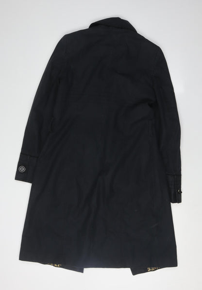 Womens UK Size 8 Whistles Black Trench Coat