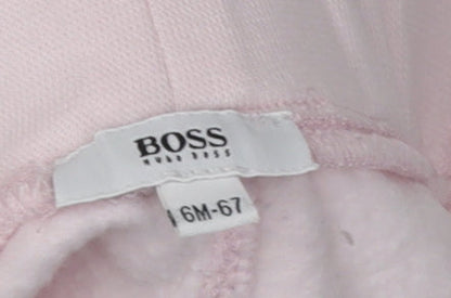 Hugo Boss Girls Pink Jogger Trousers 6 Months
