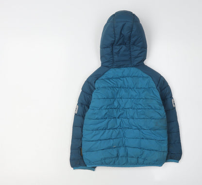 Jack Wolfskin Boys Blue Puffer Jacket, 3-4 Years, Winter Ready