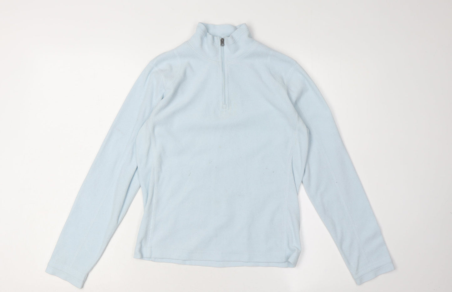 Columbia Women's Blue Fleece Henley Sweatshirt S