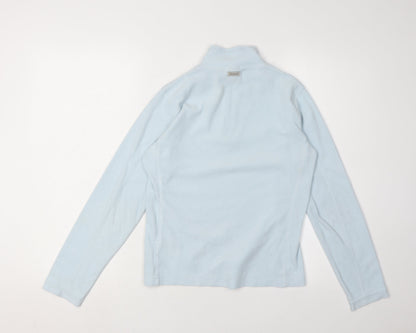 Columbia Women's Blue Fleece Henley Sweatshirt S