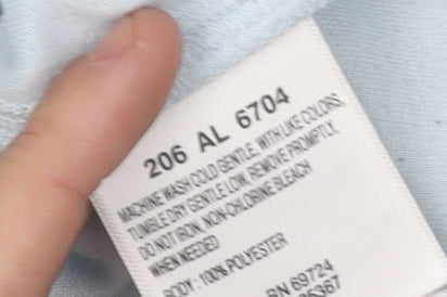 Columbia Women's Blue Fleece Henley Sweatshirt S