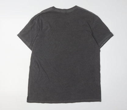 Womens UK Size 12 River Island Black Basic T-Shirt