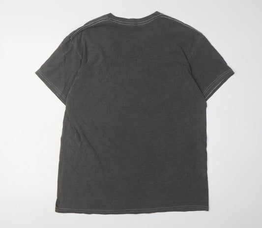 Womens UK Size 12 River Island Black Basic T-Shirt