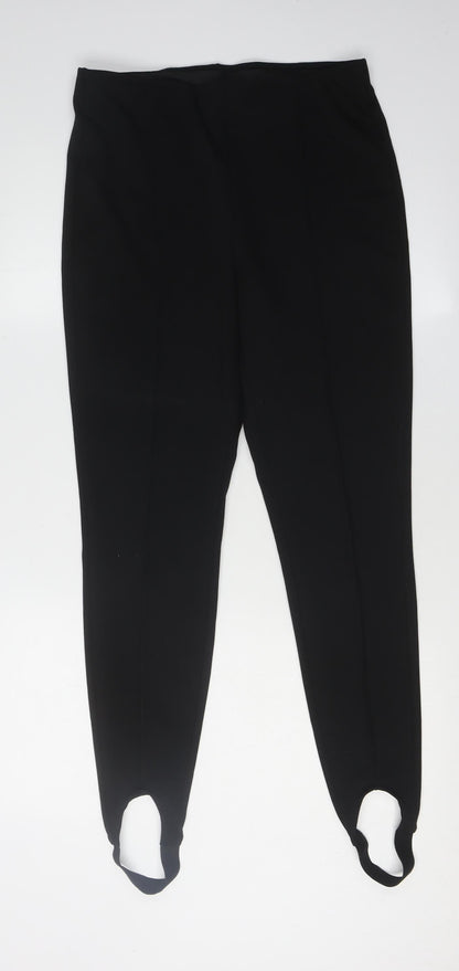 Womens UK Size M H&M Regular Fit  Black Trousers