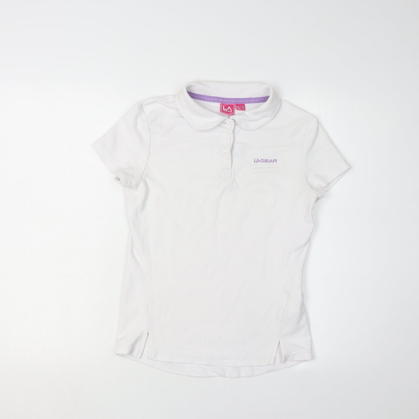 LA Gear Women's White Polo Shirt Size 8