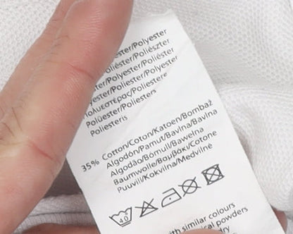 LA Gear Women's White Polo Shirt Size 8