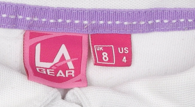 LA Gear Women's White Polo Shirt Size 8