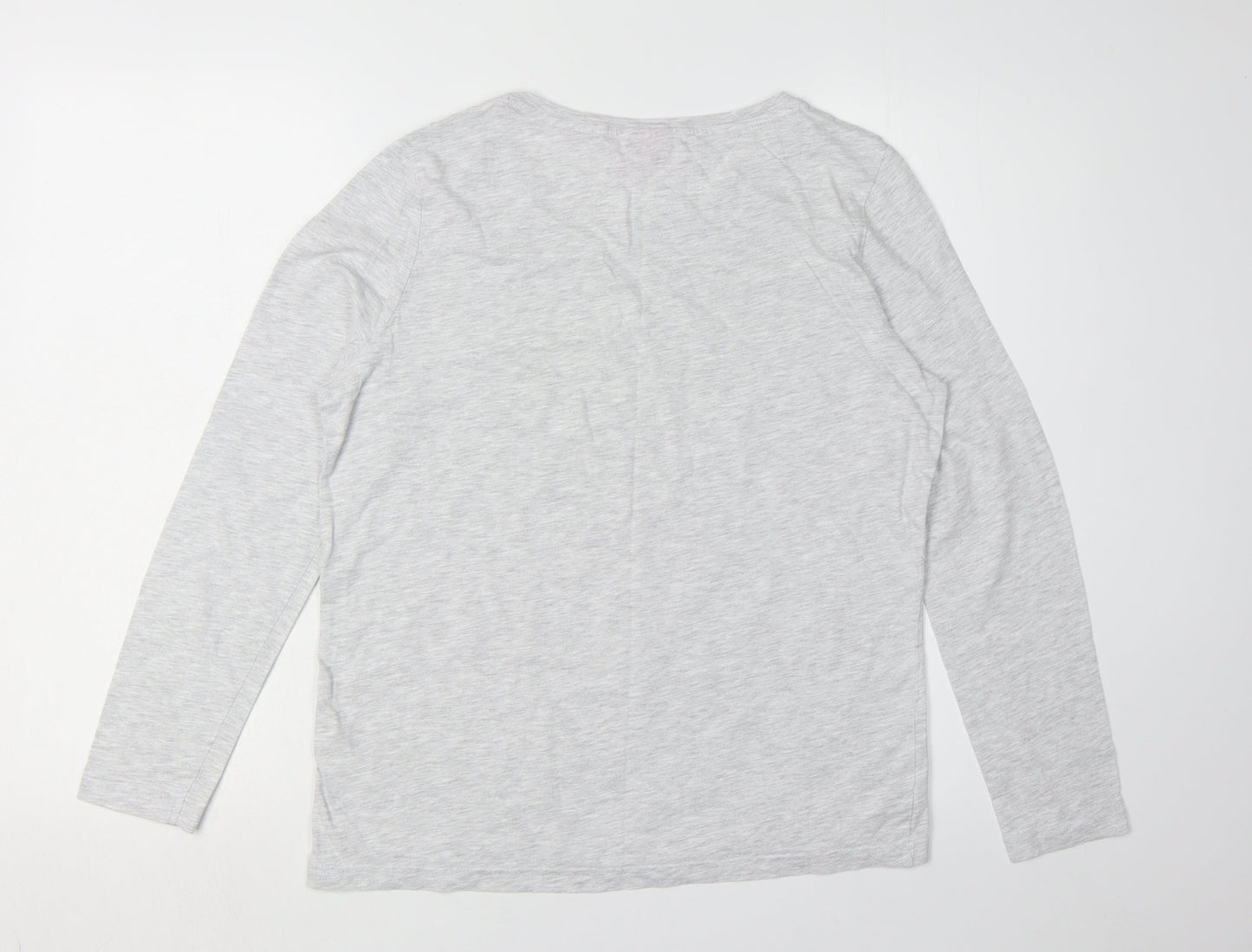 Barbie Girls Grey Pyjama Top 8-10 Long Sleeve Graphic