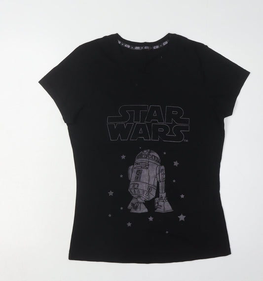 George Women's Black Star Wars T-Shirt Size 8-10