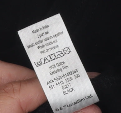 George Women's Black Star Wars T-Shirt Size 8-10