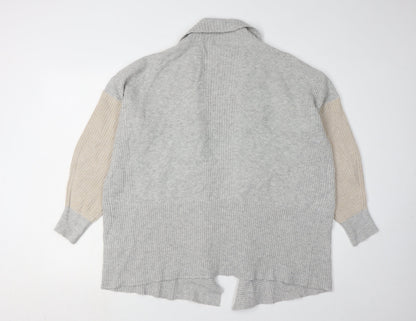 Womens UK Size 12 Wallis Grey Cardigan Jumper
