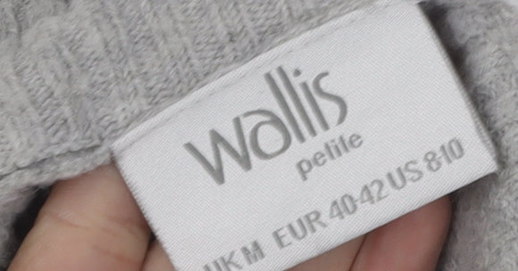 Womens UK Size 12 Wallis Grey Cardigan Jumper
