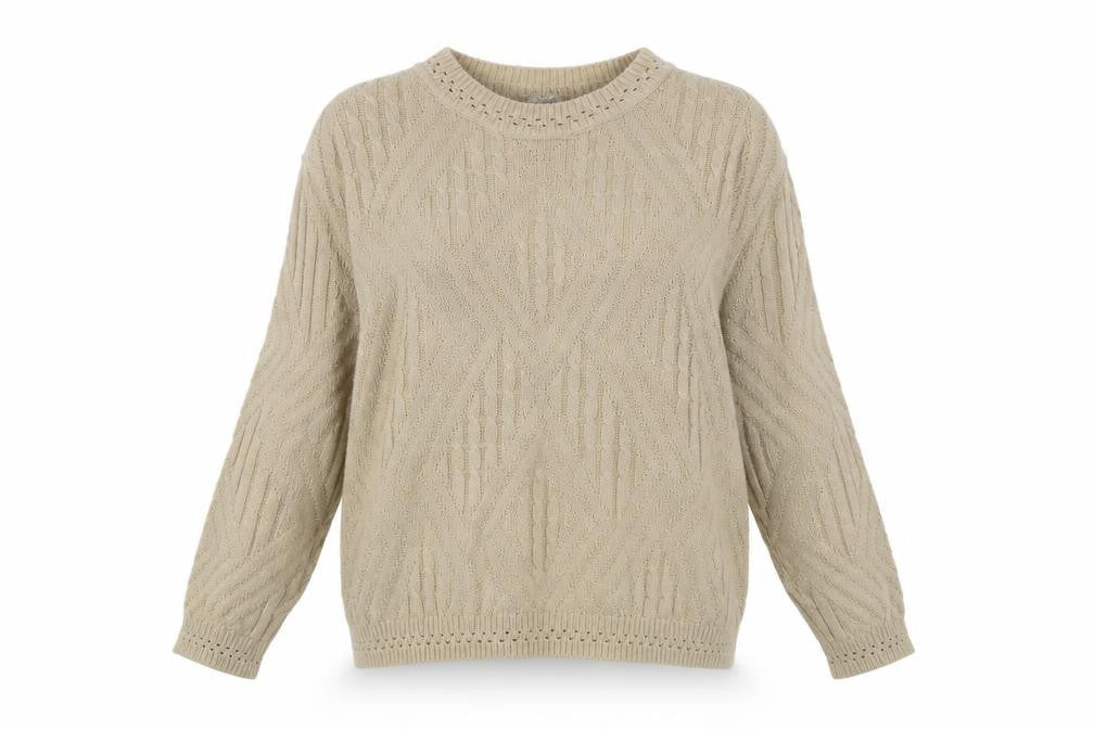 Womens UK Size 14-16 Berketex Beige Pullover Jumper