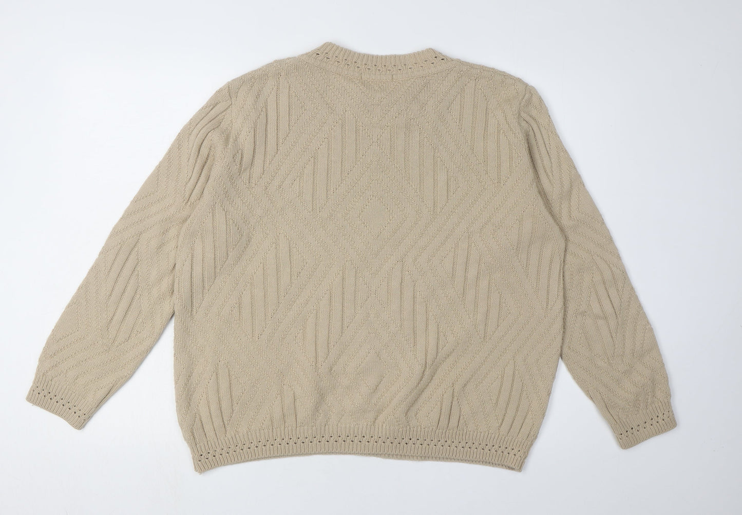 Womens UK Size 14-16 Berketex Beige Pullover Jumper