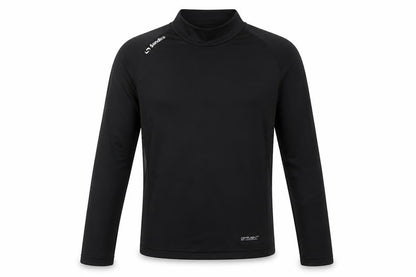 Front view of Sondico boys’ black long sleeve jersey t-shirt 13 years