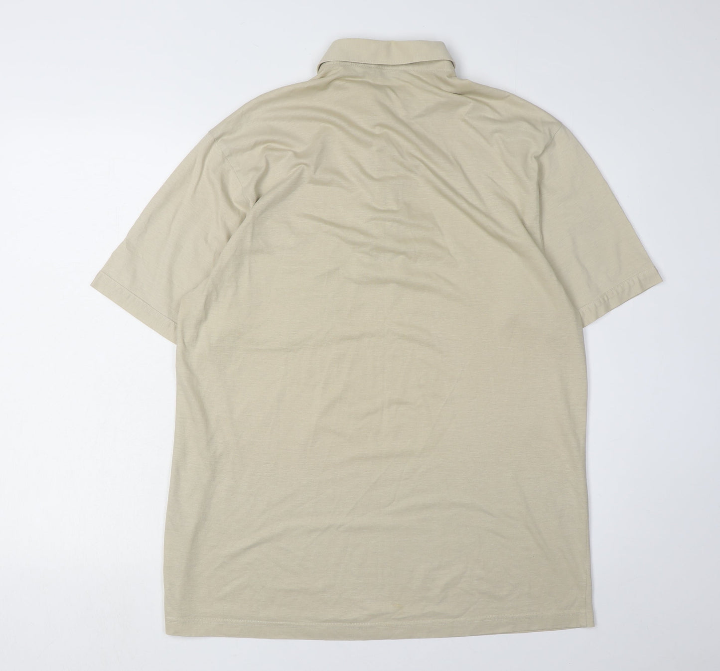 Sangan Men's Beige Polo Shirt in Large Size