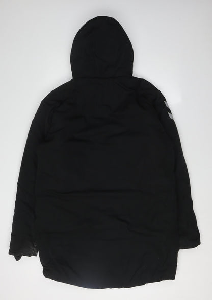 Mens UK Size M Hummel Black Parka Coat