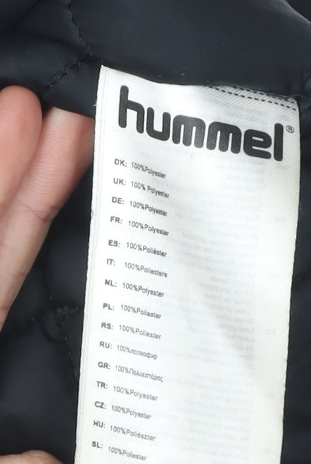 Mens UK Size M Hummel Black Parka Coat