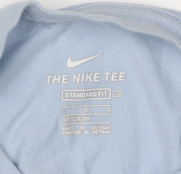 Nike Boys Blue Graphic T-Shirt L Casual Sportswear