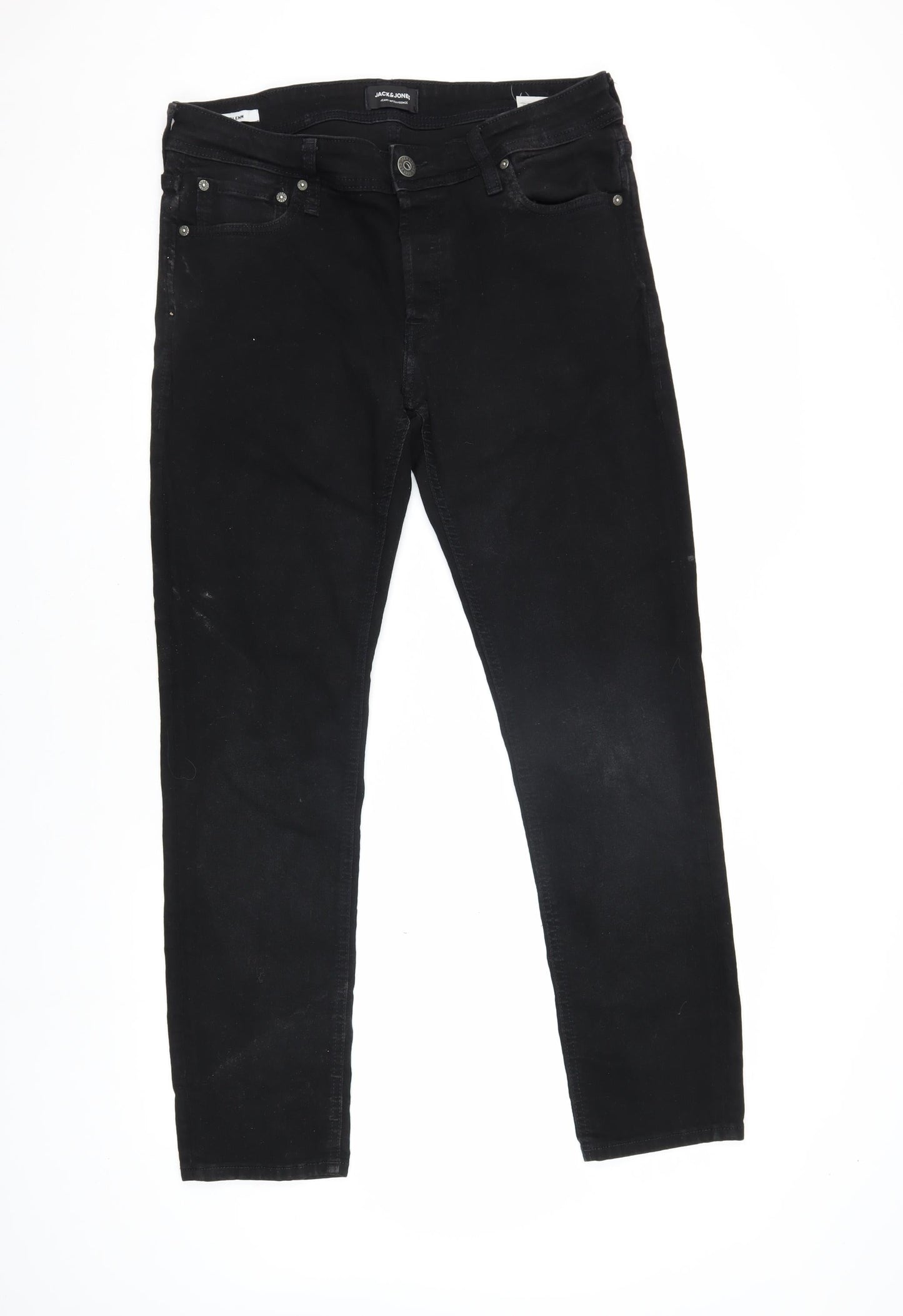 Jack & Jones Men's Black Slim Fit Skinny Jeans 34x32