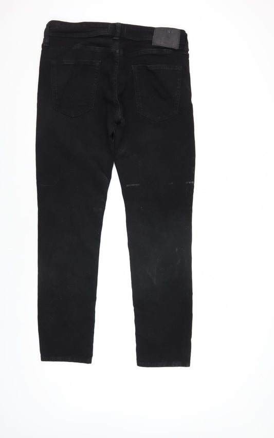 Jack & Jones Men's Black Slim Fit Skinny Jeans 34x32