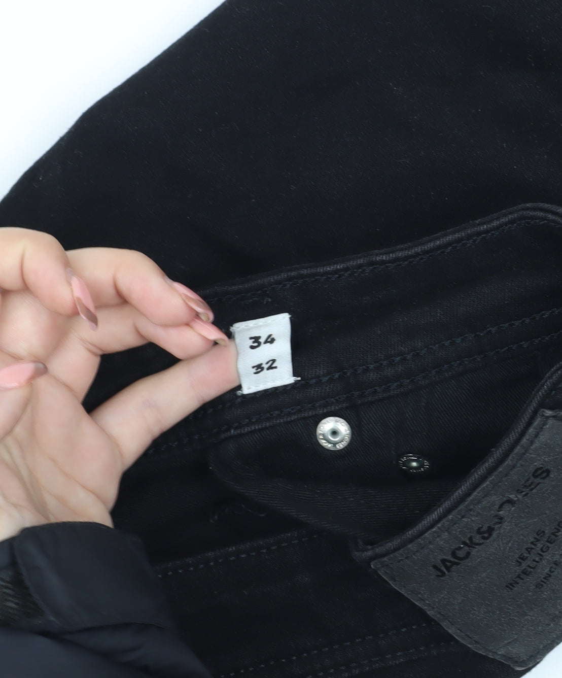 Jack & Jones Men's Black Slim Fit Skinny Jeans 34x32