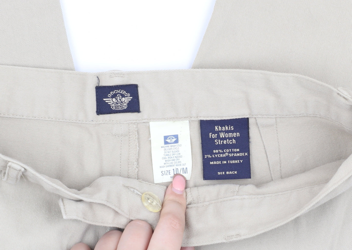 Dockers Women's Beige Khakis Size 10 Casual Trousers