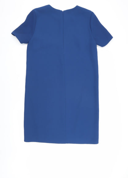 Whistles Women's Blue Short Shift Dress, Size 12