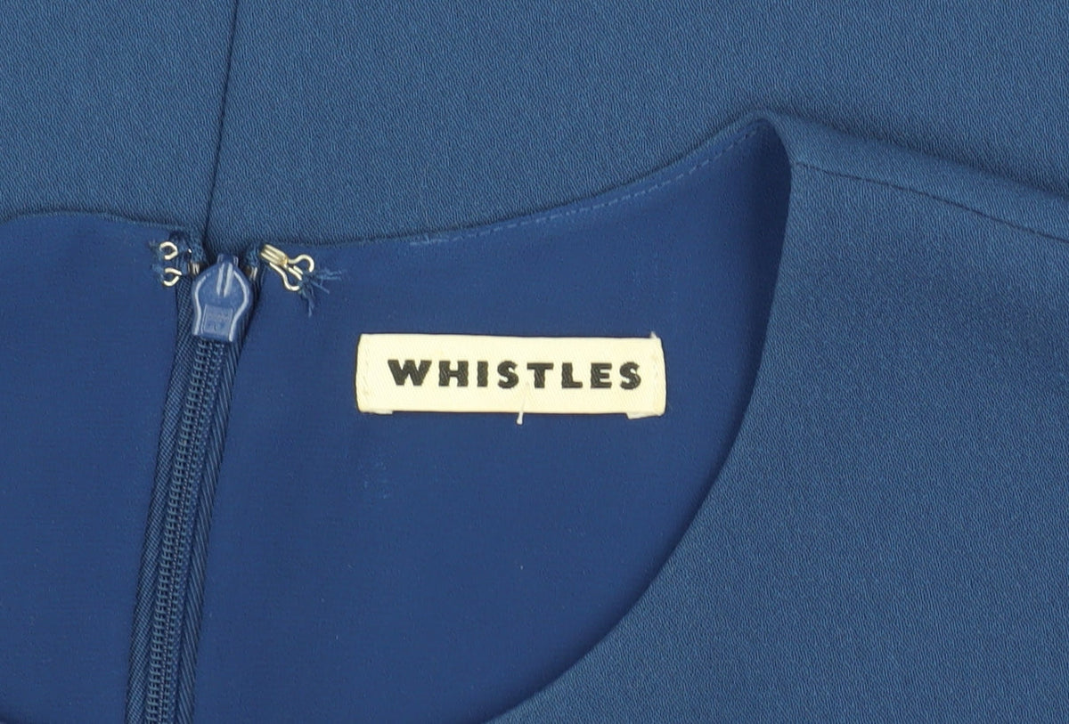 Whistles Women's Blue Short Shift Dress, Size 12