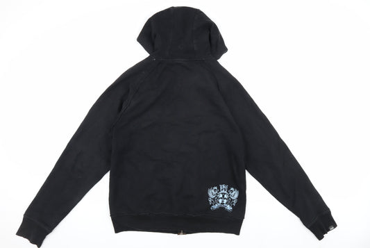 McKenzie Men's Black Hooded Jacket M Cotton Casual