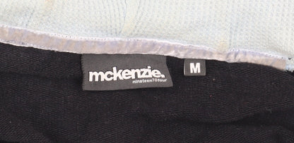 McKenzie Men's Black Hooded Jacket M Cotton Casual