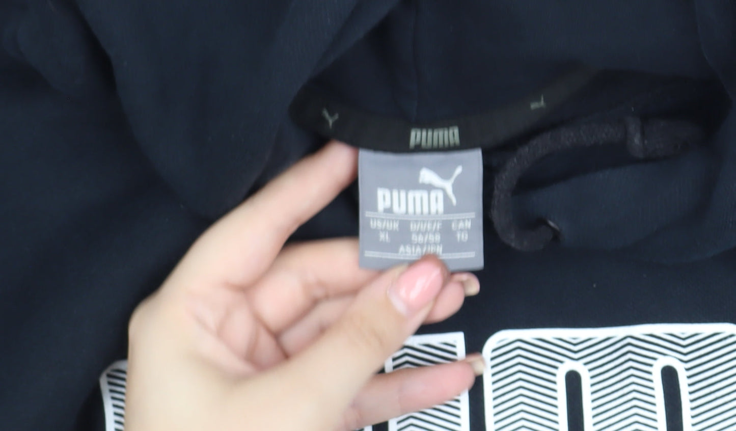 Mens UK Size XL PUMA Black Pullover Hoodie