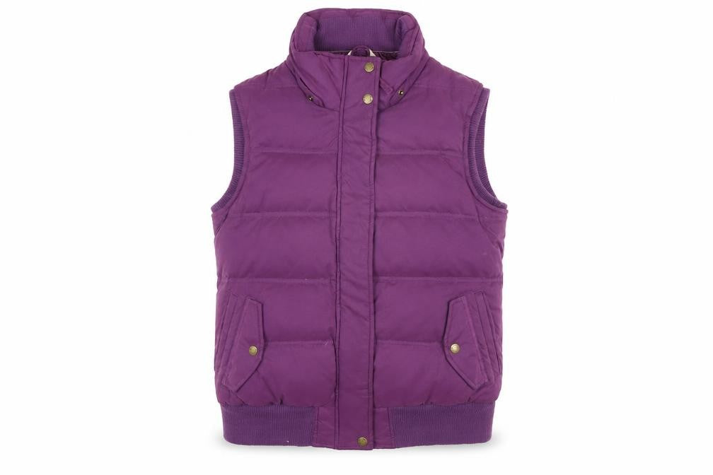 Womens UK Size 14 Fat Face Purple Puffer Jacket