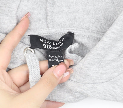 New Look Girls Grey Coca-Cola Hoodie 12-13 Years Pullover