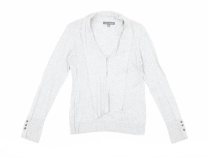 Womens UK Size 8 Laura Ashley Grey Cardigan Jumper