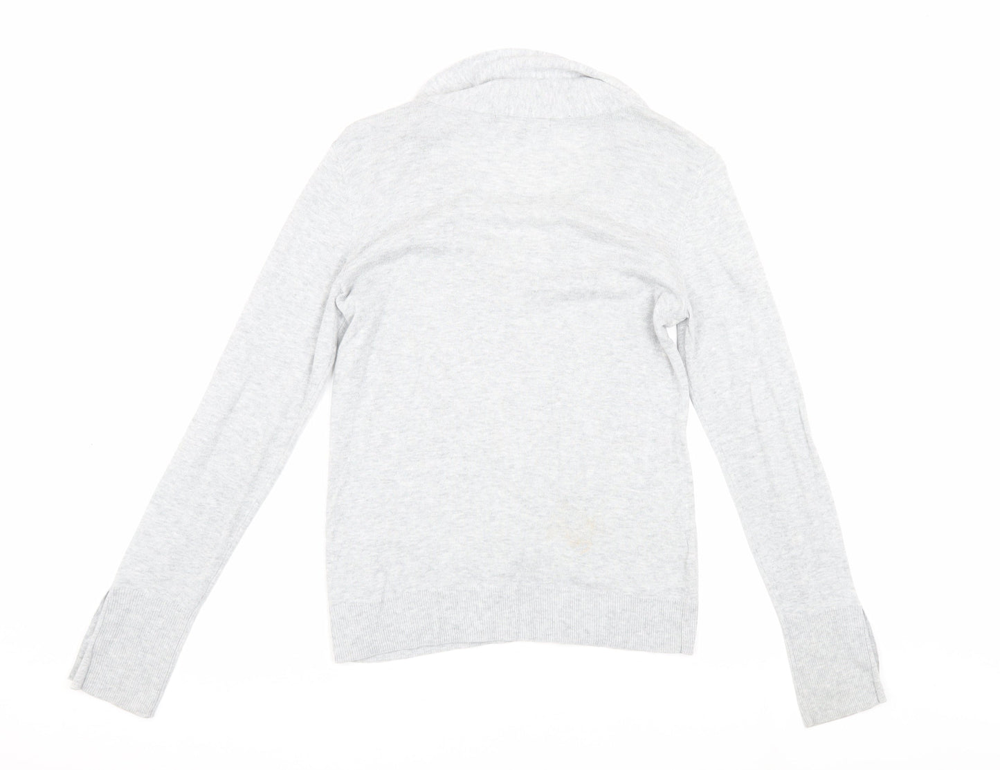 Womens UK Size 8 Laura Ashley Grey Cardigan Jumper