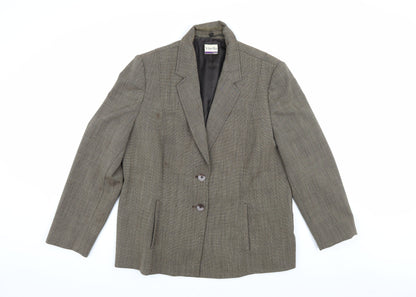 Viyella Women's Grey Blazer, Petites Size 16, Pinstripe