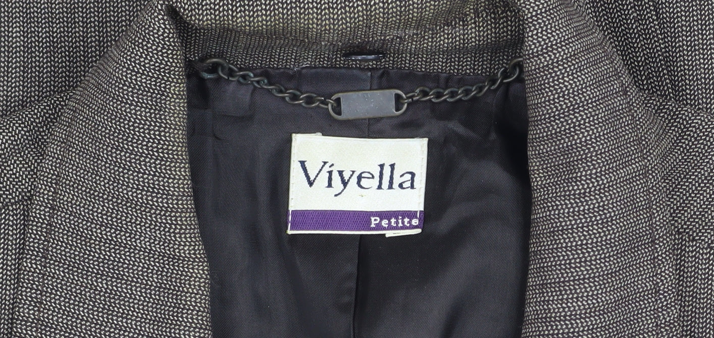 Viyella Women's Grey Blazer, Petites Size 16, Pinstripe