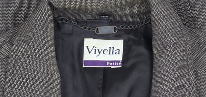 Viyella Women's Grey Blazer, Petites Size 16, Pinstripe