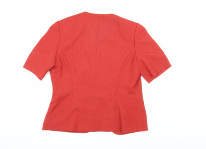 Jacques Vert Women's Red Blazer Size 12