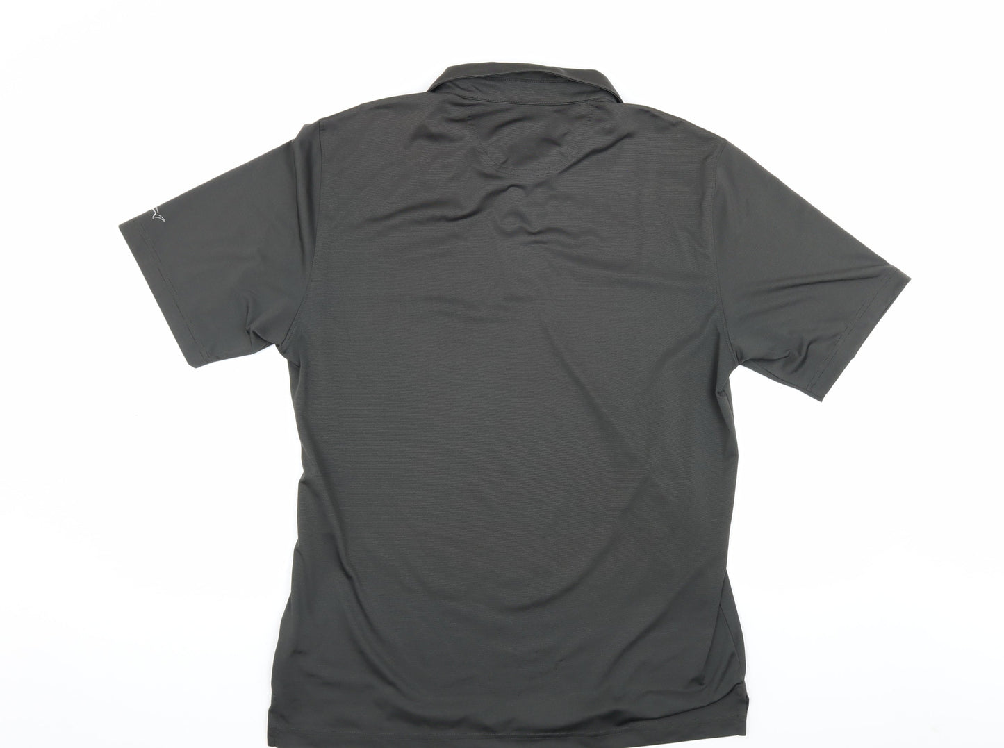 Greg Norman Men's Black Polo Shirt M Golf Performance