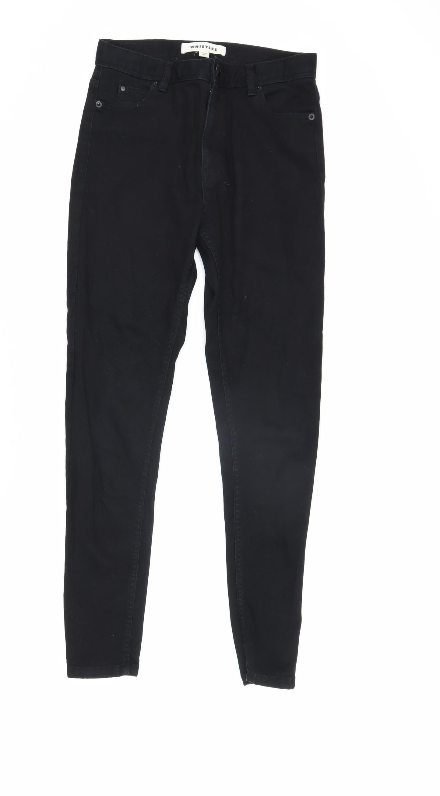 Womens UK Size 26 Whistles Slim Fit Skinny Black Jeans