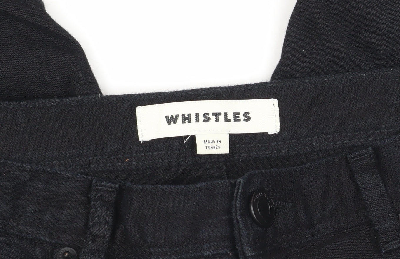 Womens UK Size 26 Whistles Slim Fit Skinny Black Jeans