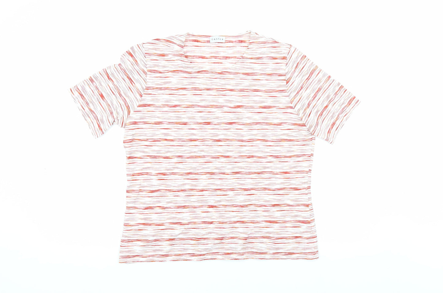Womens UK Size 10 Eastex Multicoloured Basic T-Shirt