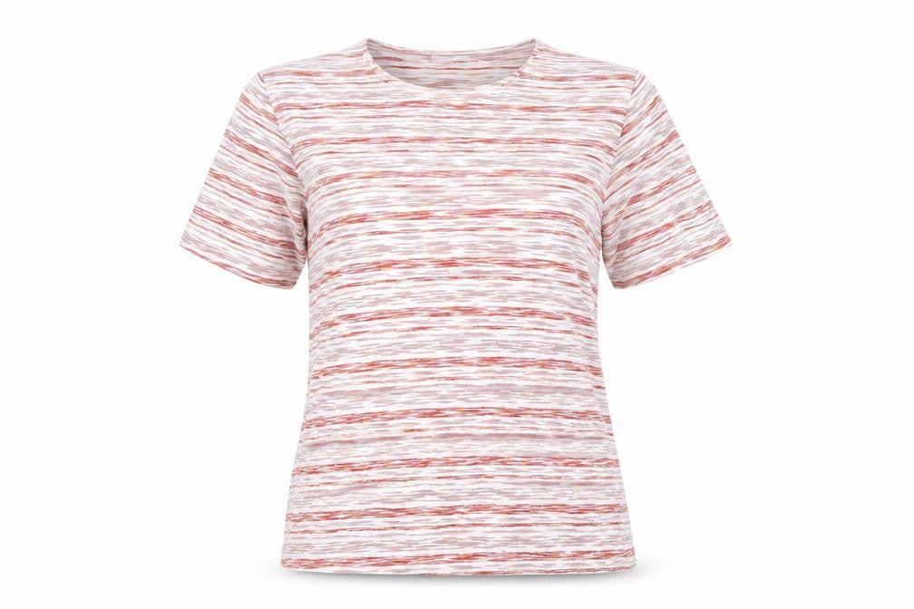 Womens UK Size 10 Eastex Multicoloured Basic T-Shirt